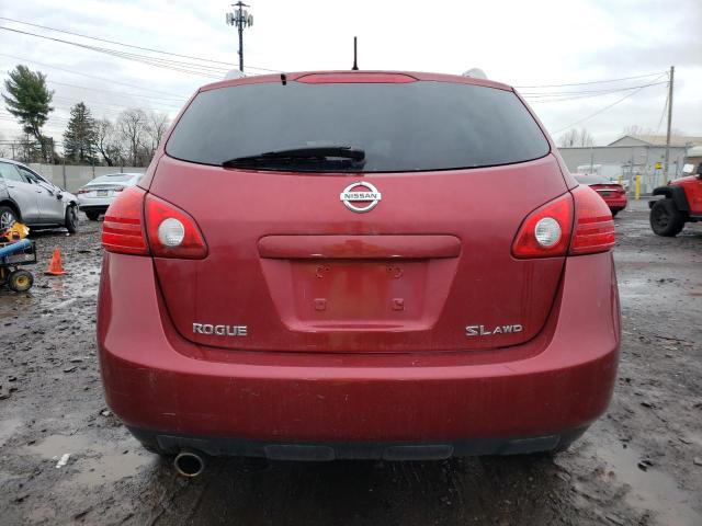 JN8AS5MV2AW122539 - 2010 NISSAN ROGUE S RED photo 6