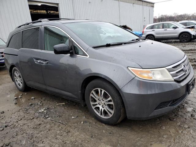 5FNRL5H66DB014822 - 2013 HONDA ODYSSEY EXL GRAY photo 4