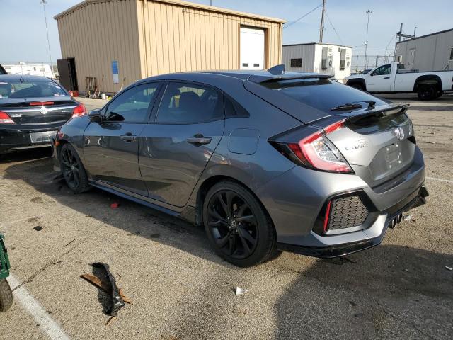 SHHFK7H94KU412621 - 2019 HONDA CIVIC SPORT TOURING GRAY photo 2