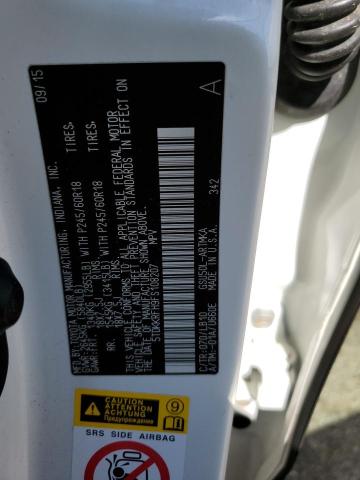 5TDKKRFH9FS108207 - 2015 TOYOTA HIGHLANDER XLE 白色 照片 13