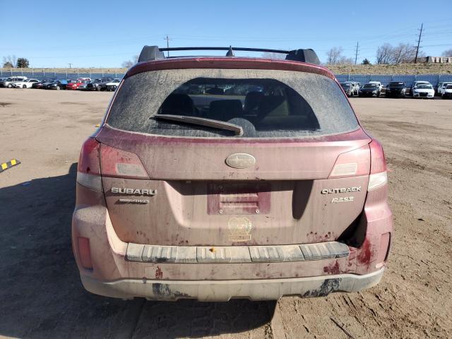 4S4BRBKC9D3251262 - 2013 SUBARU OUTBACK 2.5I LIMITED RED photo 6