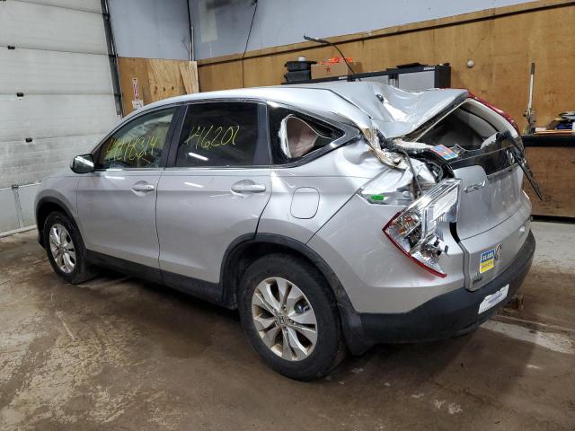 5J6RM4H5XDL030785 - 2013 HONDA CR-V EX SILVER photo 2