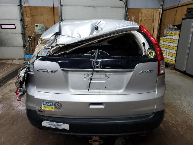 5J6RM4H5XDL030785 - 2013 HONDA CR-V EX SILVER photo 6