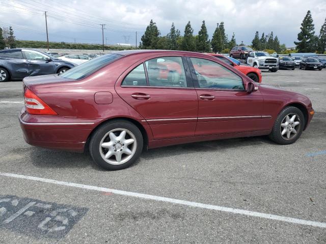 WDBRF61J53F414293 - 2003 MERCEDES-BENZ C 240 BURGUNDY photo 3