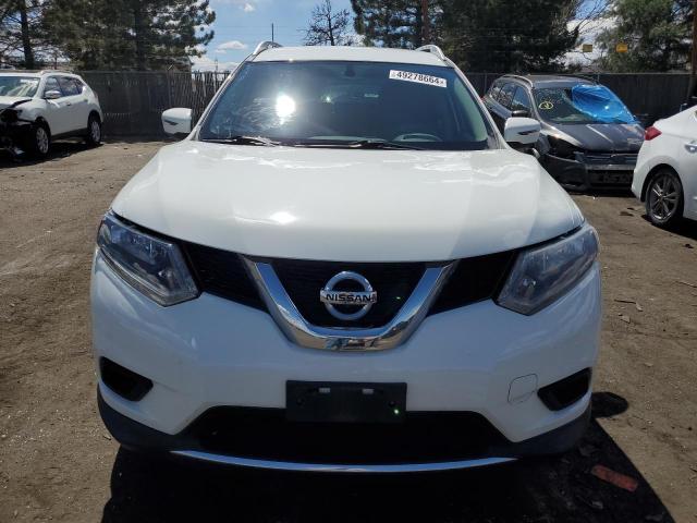 KNMAT2MV0GP684353 - 2016 NISSAN ROGUE S WHITE photo 5