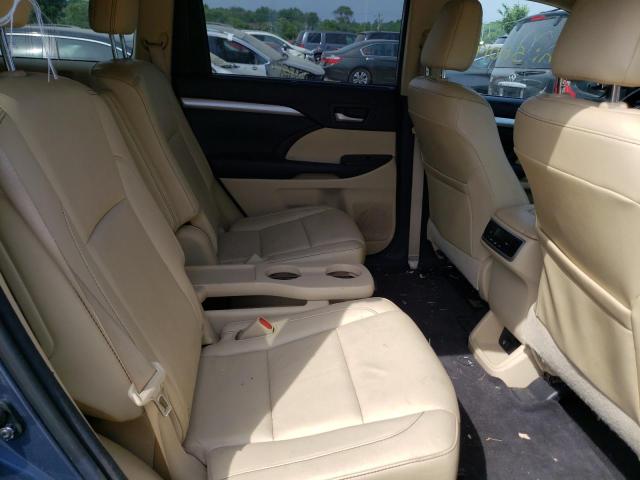 5TDJKRFH2FS096008 - 2015 TOYOTA HIGHLANDER XLE Կապույտ լուսանկար 6