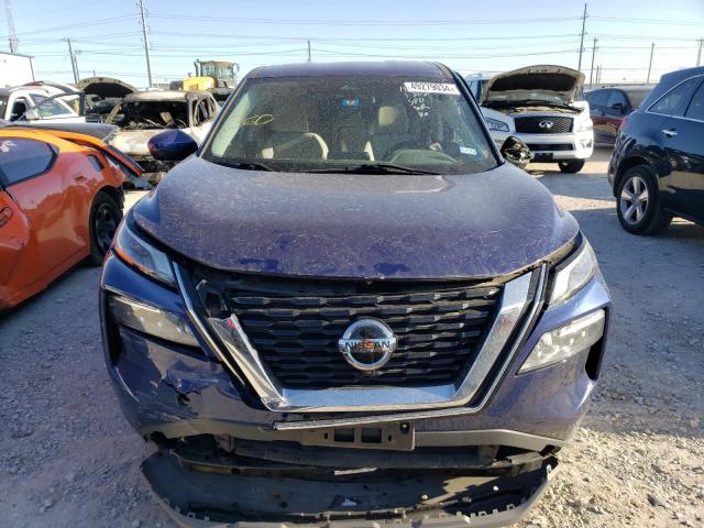 5N1AT3BA6MC682904 - 2021 NISSAN ROGUE SV BLUE photo 5