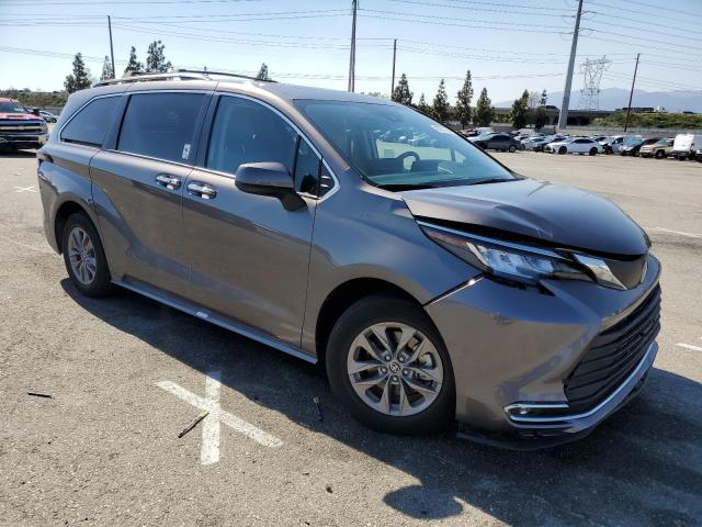 5TDJRKEC0NS114528 - 2022 TOYOTA SIENNA XLE GRAY photo 4