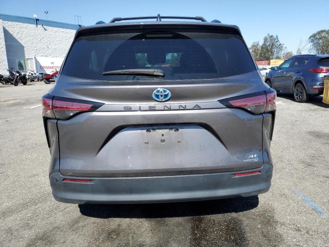 5TDJRKEC0NS114528 - 2022 TOYOTA SIENNA XLE GRAY photo 6