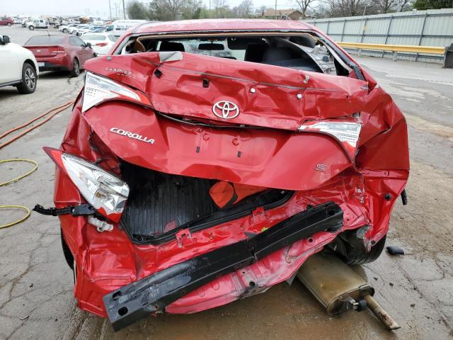 2T1BURHEXGC614801 - 2016 TOYOTA COROLLA L RED photo 6