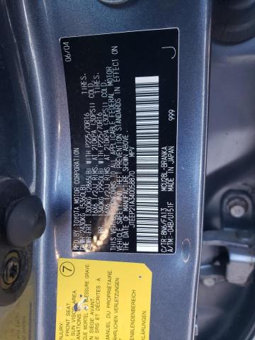 JTEEP21A340058870 - 2004 TOYOTA HIGHLANDER BLUE photo 12