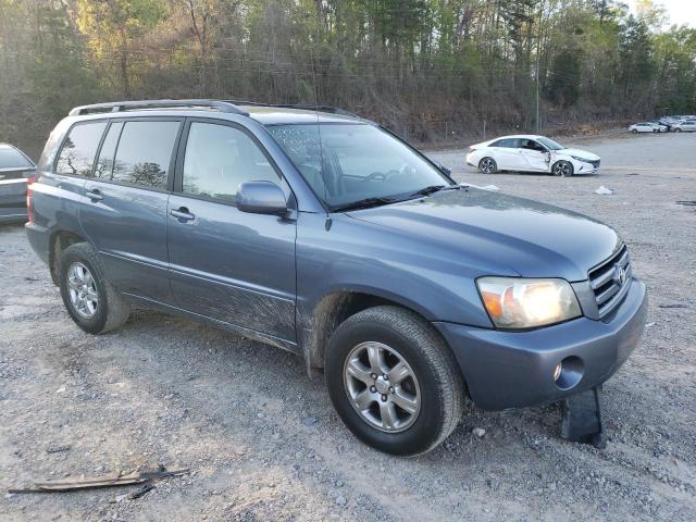 JTEEP21A340058870 - 2004 TOYOTA HIGHLANDER BLUE photo 4