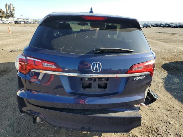 5J8TB3H53JL010130 - 2018 ACURA RDX TECHNOLOGY BLUE photo 6