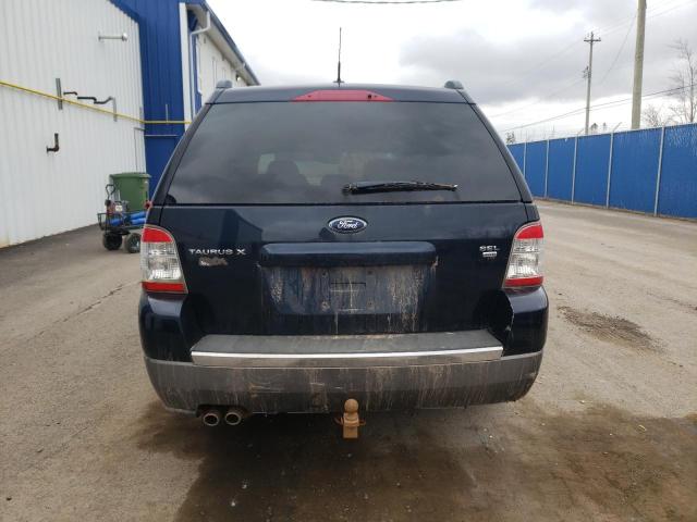 1FMDK05W38GA04549 - 2008 FORD TAURUS X SEL BLUE photo 6