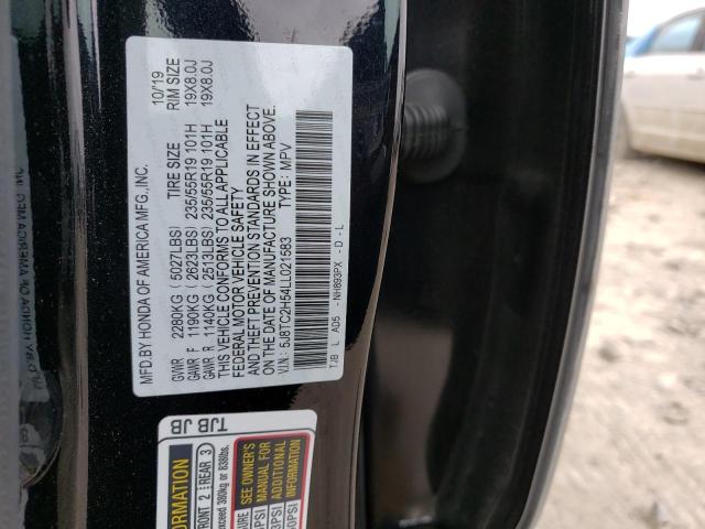 5J8TC2H54LL021583 - 2020 ACURA RDX TECHNOLOGY BLACK photo 12