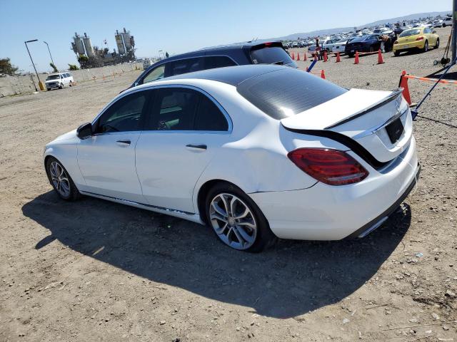 55SWF4JB5FU066410 - 2015 MERCEDES-BENZ C 300 WHITE photo 2