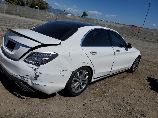 55SWF4JB5FU066410 - 2015 MERCEDES-BENZ C 300 WHITE photo 3