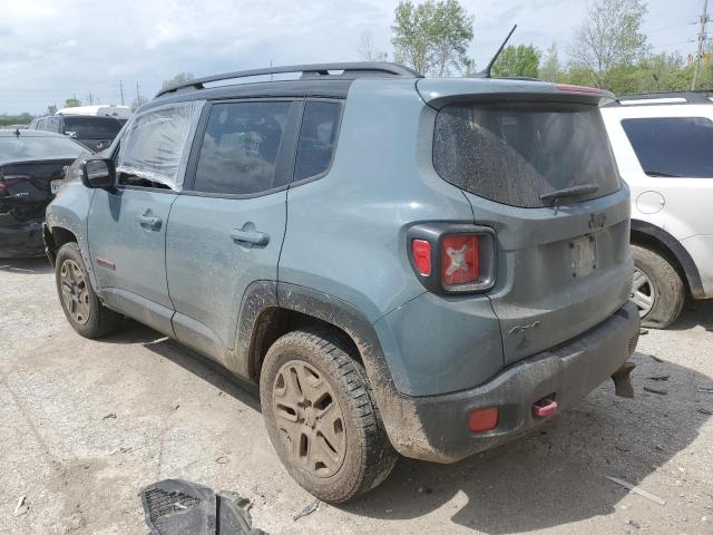 ZACCJBCB1HPE80302 - 2017 JEEP RENEGADE TRAILHAWK BLUE photo 2