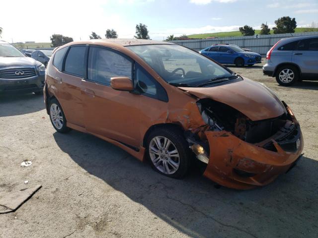 JHMGE8H46AS008968 - 2010 HONDA FIT SPORT ORANGE photo 4