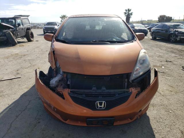 JHMGE8H46AS008968 - 2010 HONDA FIT SPORT ORANGE photo 5