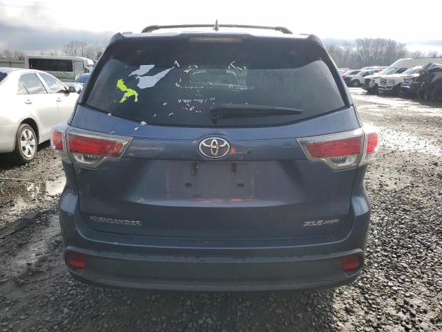 5TDJKRFH9GS307271 - 2016 TOYOTA HIGHLANDER XLE 蓝色 照片 6