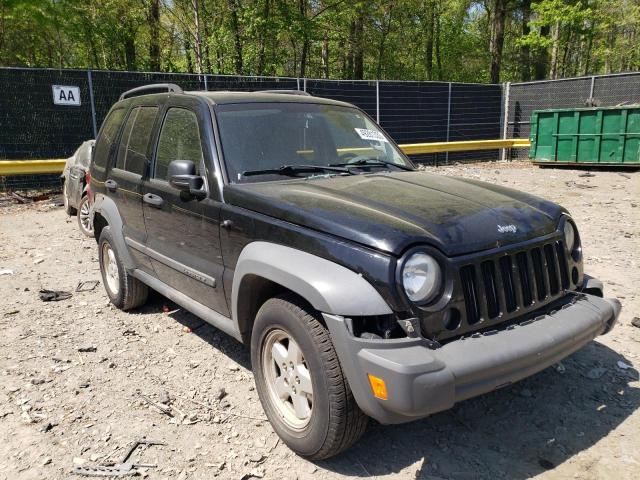 1J4GL48K17W522706 - 2007 JEEP LIBERTY SPORT BLACK photo 4