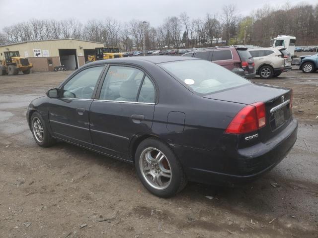 1HGES16372L026492 - 2002 HONDA CIVIC DX BLACK photo 2