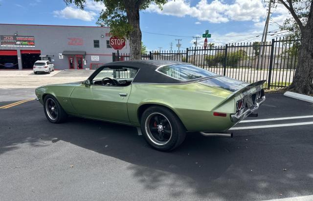 1Q87H2N149881 - 1972 CHEVROLET CAMARO GREEN photo 3