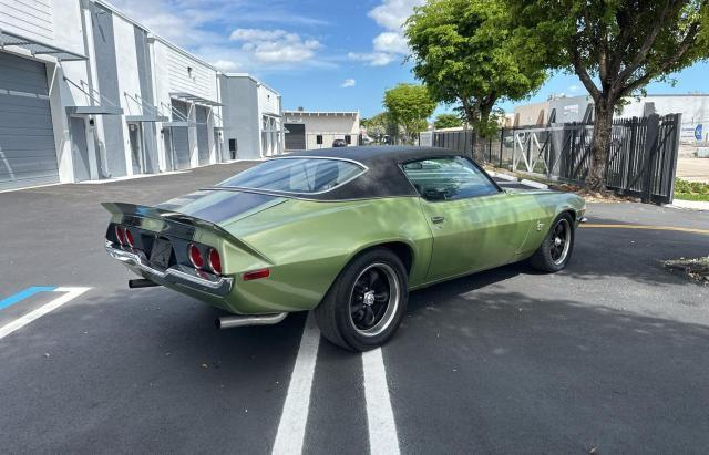 1Q87H2N149881 - 1972 CHEVROLET CAMARO GREEN photo 4