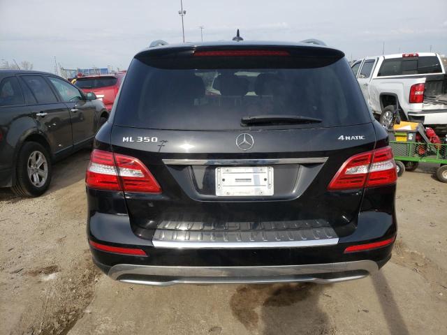 4JGDA5HB4CA019887 - 2012 MERCEDES-BENZ ML 350 4MATIC BLACK photo 6