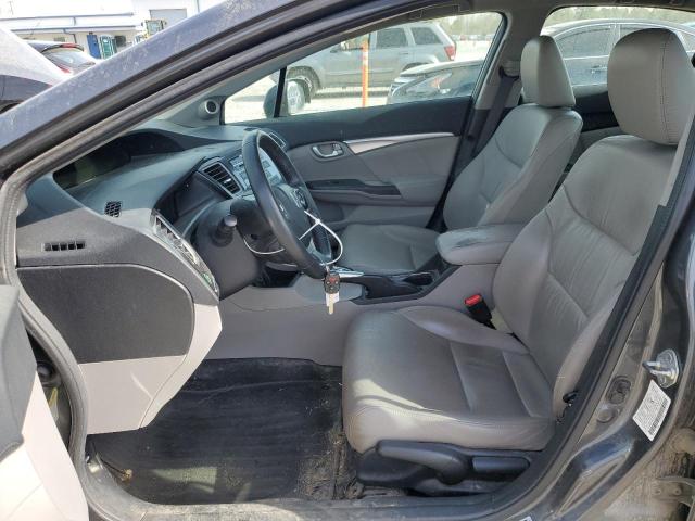 2HGFB2F98DH567386 - 2013 HONDA CIVIC EXL GRAY photo 7