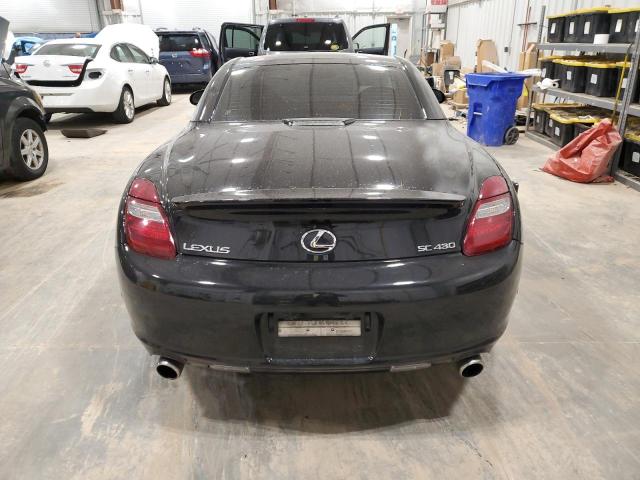 JTHFN48Y069008311 - 2006 LEXUS SC 430 BLACK photo 6