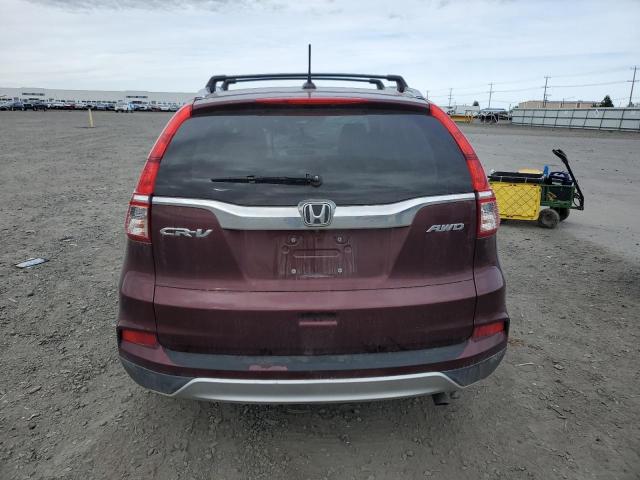 2HKRM4H74FH638431 - 2015 HONDA CR-V EXL BURGUNDY photo 6