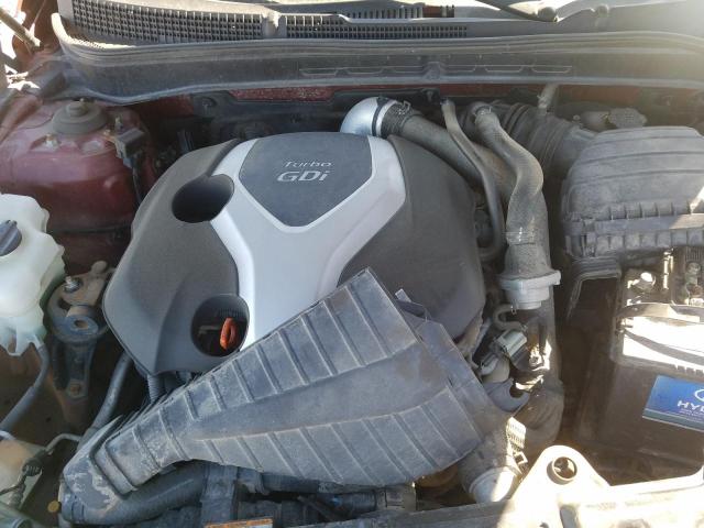 5NPEC4AB4DH529156 - 2013 HYUNDAI SONATA SE 红色 照片 11