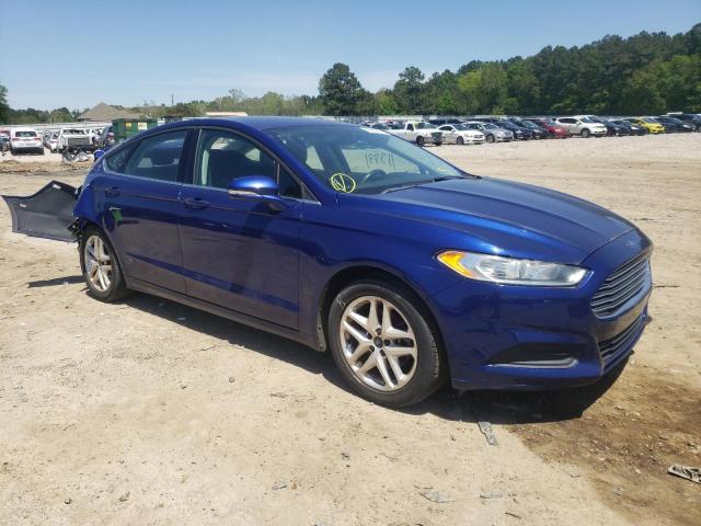 1FA6P0H70F5120616 - 2015 FORD FUSION SE BLUE photo 4