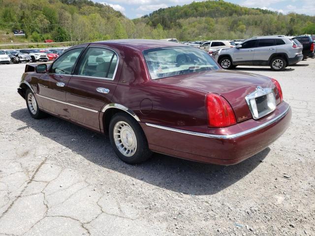 1LNHM83W8YY906394 - 2000 LINCOLN TOWN CARTIER MAROON photo 2