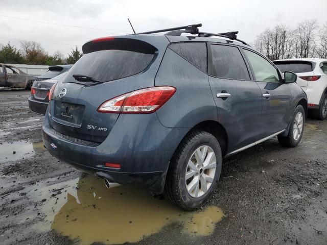 JN8AZ1MW4EW523478 - 2014 NISSAN MURANO S BLUE photo 3