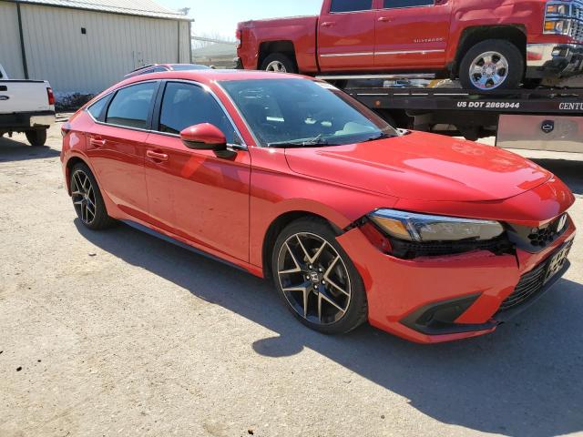 19XFL1H8XNE000118 - 2022 HONDA CIVIC SPORT TOURING RED photo 4