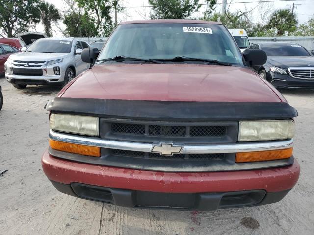 1GCCS19X638238342 - 2003 CHEVROLET S TRUCK S10 RED photo 5