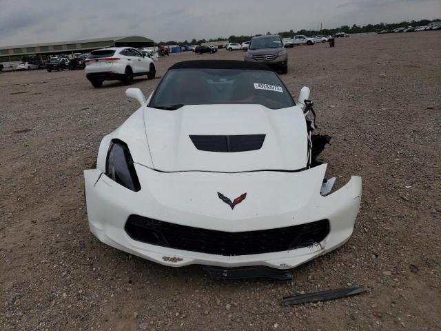 1G1YS3D61K5600585 - 2019 CHEVROLET CORVETTE Z06 2LZ WHITE photo 5