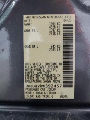 1N4BL4EV9PN392457 - 2023 NISSAN ALTIMA SL GRAY photo 13