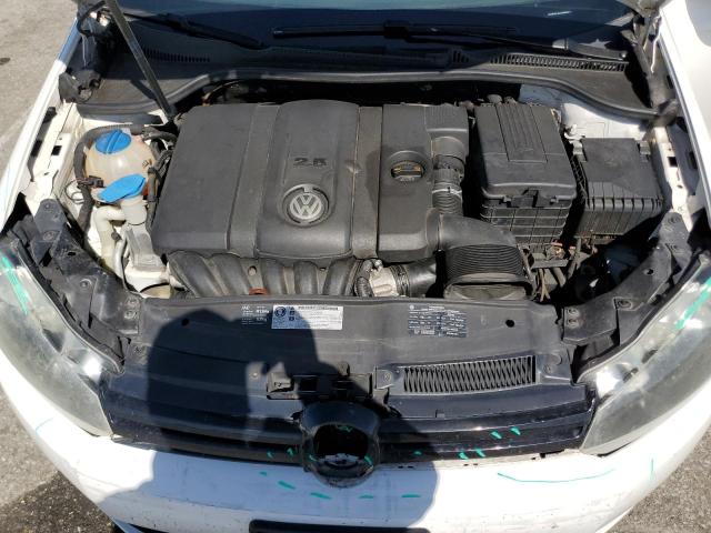 WVWAB7AJ2AW402146 - 2010 VOLKSWAGEN GOLF WHITE photo 11
