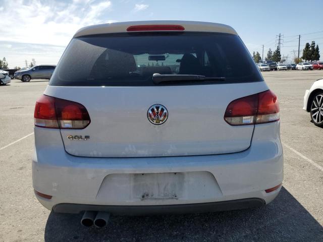 WVWAB7AJ2AW402146 - 2010 VOLKSWAGEN GOLF WHITE photo 6