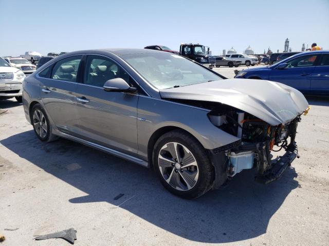 KMHE34L39JA085762 - 2018 HYUNDAI SONATA HYBRID SILVER photo 4