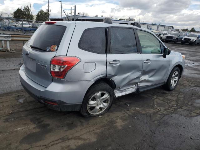 JF2SJAAC2EG453671 - 2014 SUBARU FORESTER 2.5I SILVER photo 3