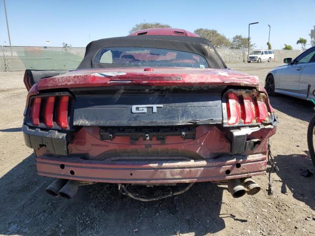 1FATP8FF1J5132245 - 2018 FORD MUSTANG GT MAROON photo 6