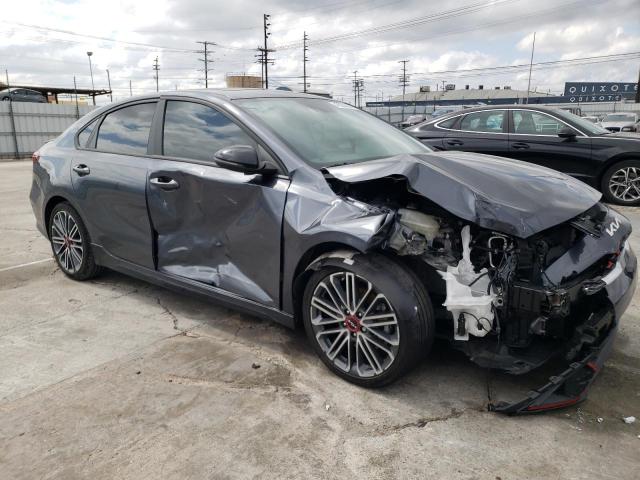 3KPF44AC3NE484078 - 2022 KIA FORTE GT GRAY photo 4