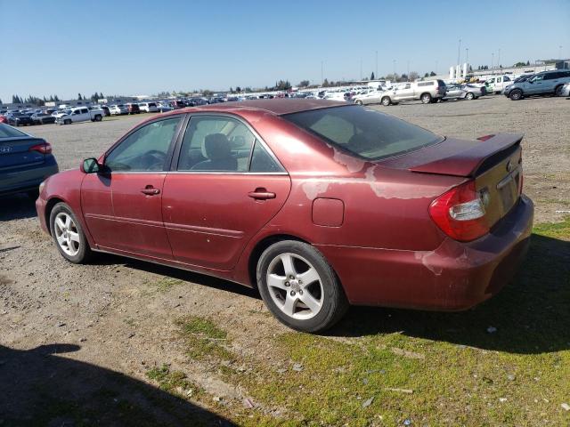 4T1BE32K52U081594 - 2002 TOYOTA CAMRY LE BURGUNDY photo 2