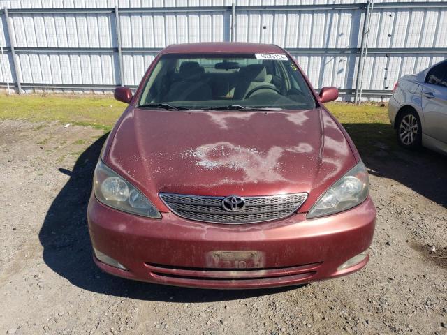 4T1BE32K52U081594 - 2002 TOYOTA CAMRY LE BURGUNDY photo 5