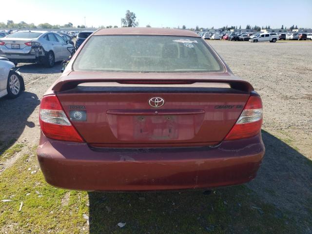 4T1BE32K52U081594 - 2002 TOYOTA CAMRY LE BURGUNDY photo 6